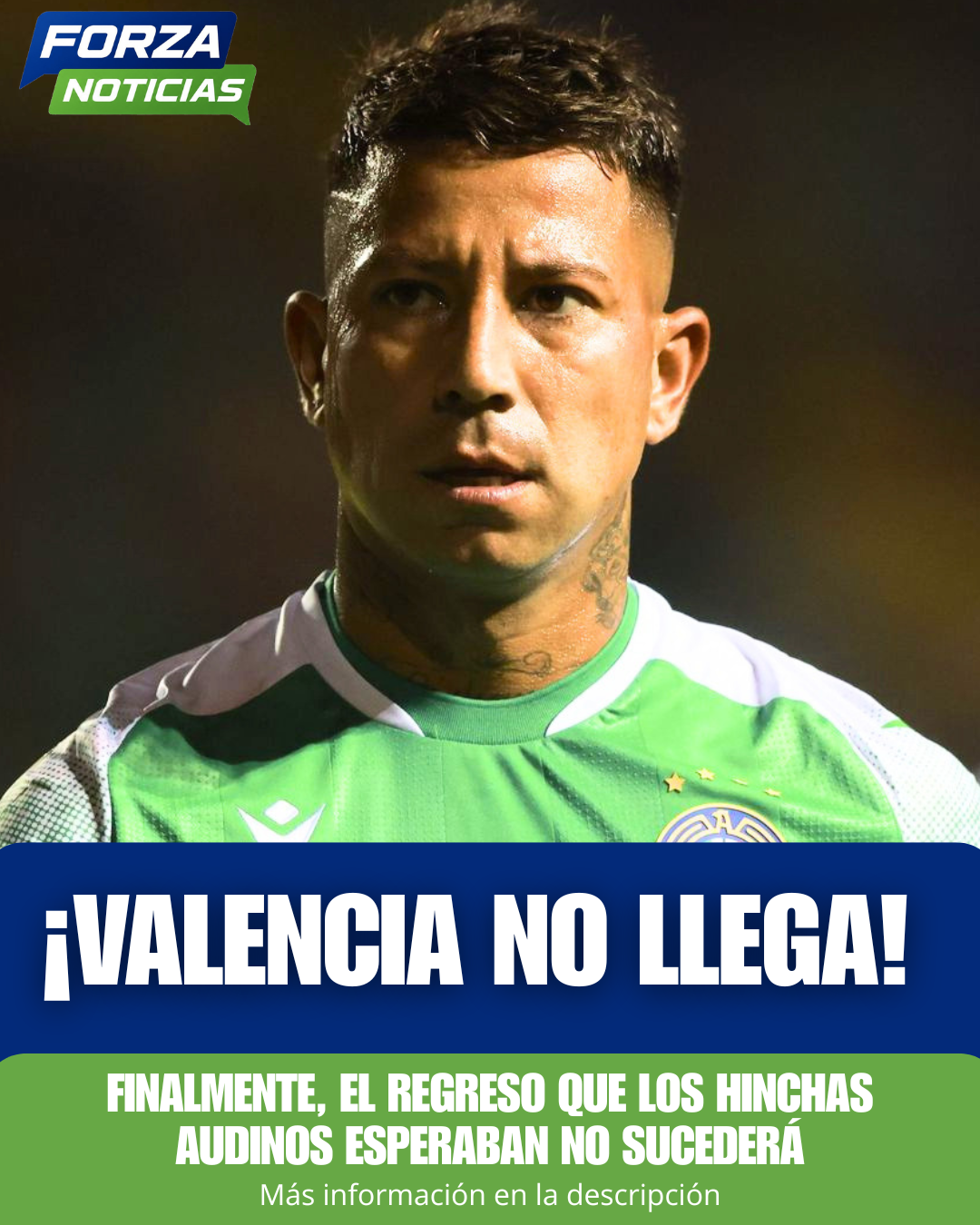 Leonardo Valencia no regresará a Audax Italiano durante la temporada 2026