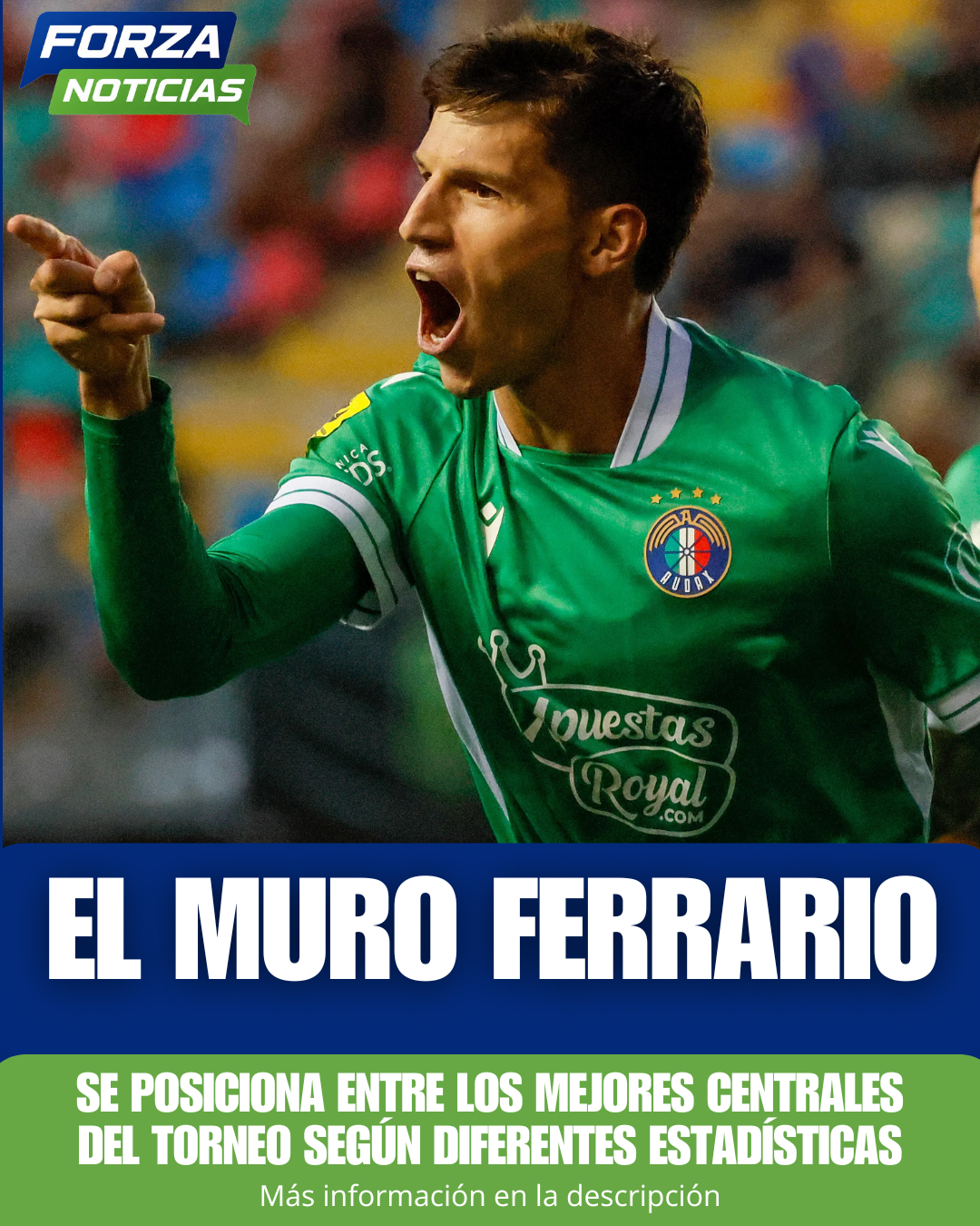 Enzo Ferrario lidera importantes estadísticas defensivas de la Liga de Primera