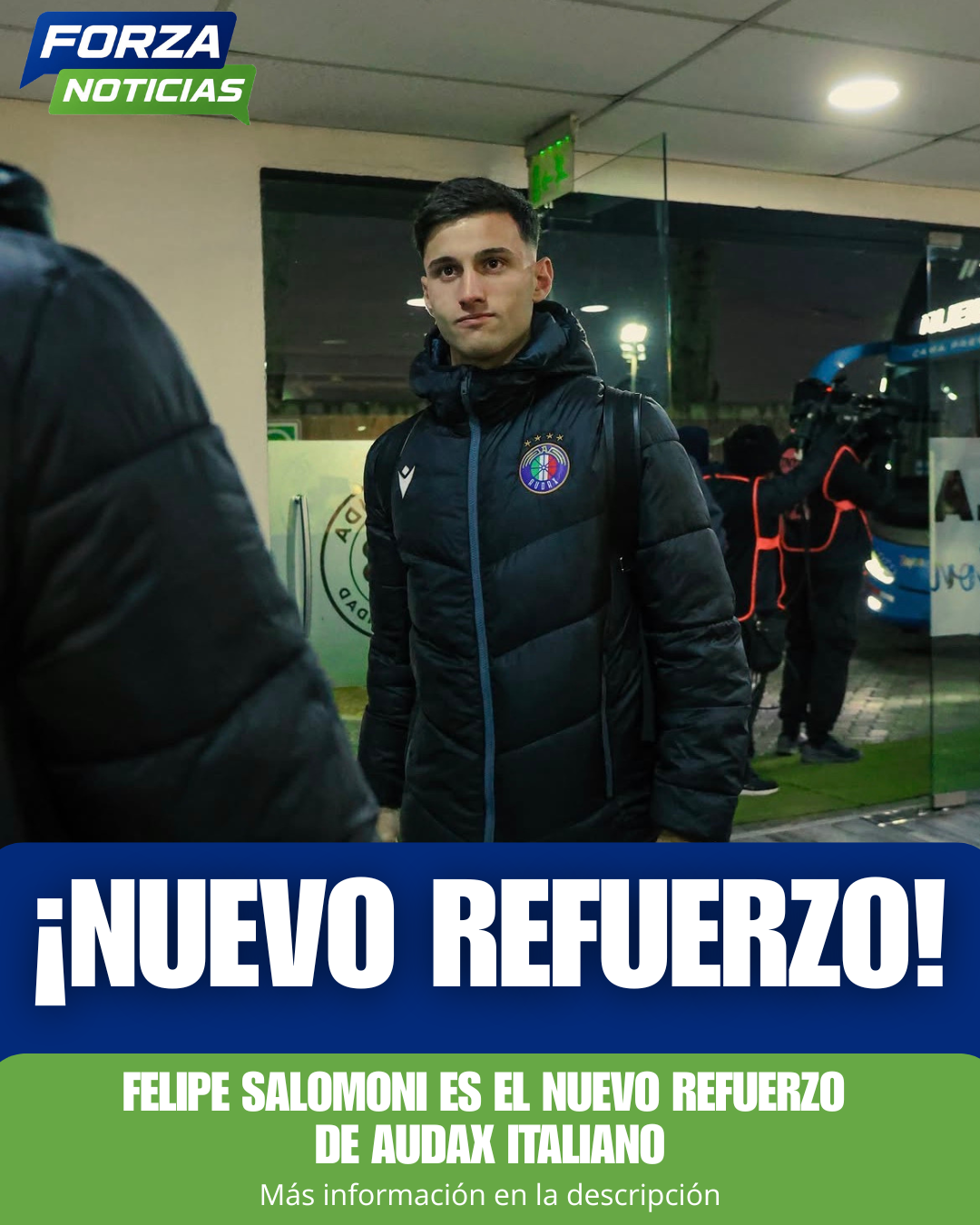 Felipe Salomoni es nuevo jugador de Audax Italiano y llega para reemplazar a Esteban Matus