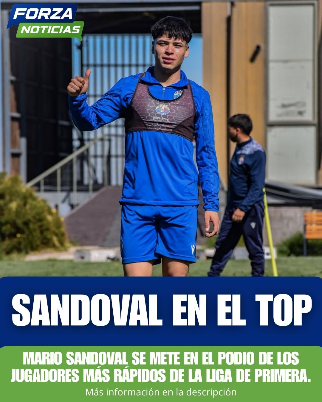 MARIO SANDOVAL SE METE EN EL PODIO DE LOS JUGADORES MÁS RÁPIDOS DE LA LIGA DE PRIMERA
