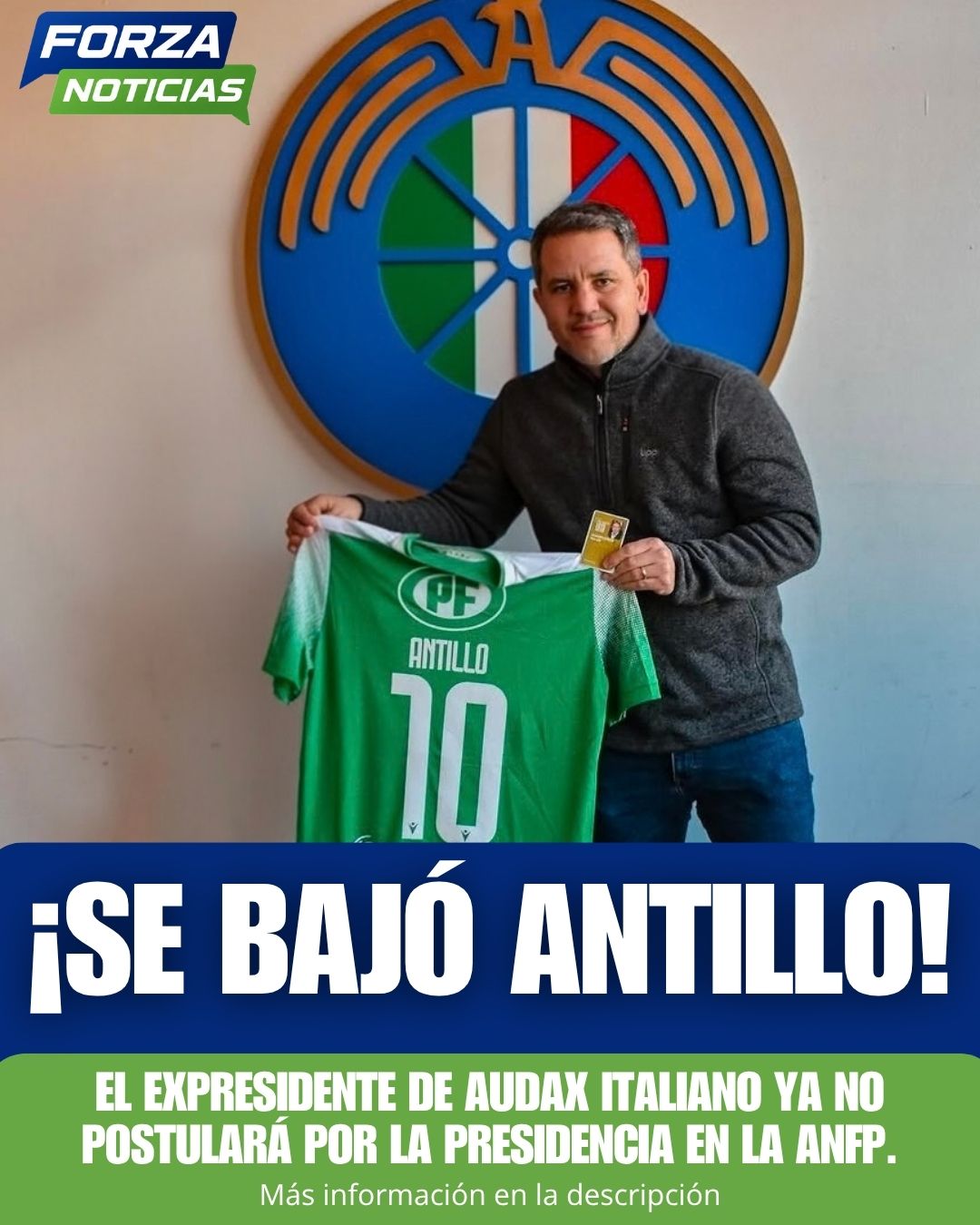 Lorenzo Antillo se baja de las elecciones de la ANFP y deja la carrera reducida a dos candidatos