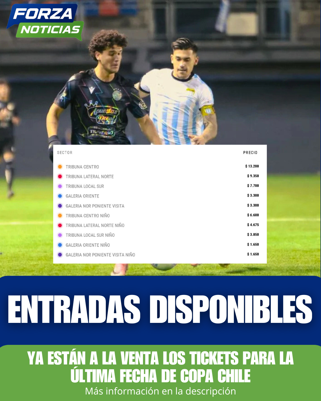 Ya están disponibles las entradas para Magallanes vs. Audax Italiano por Copa Chile