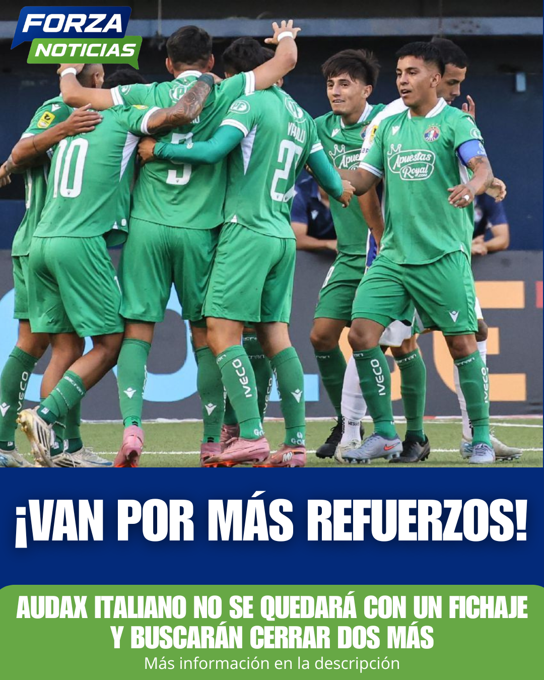 Audax Italiano buscará completar los tres cupos de refuerzos para la segunda rueda