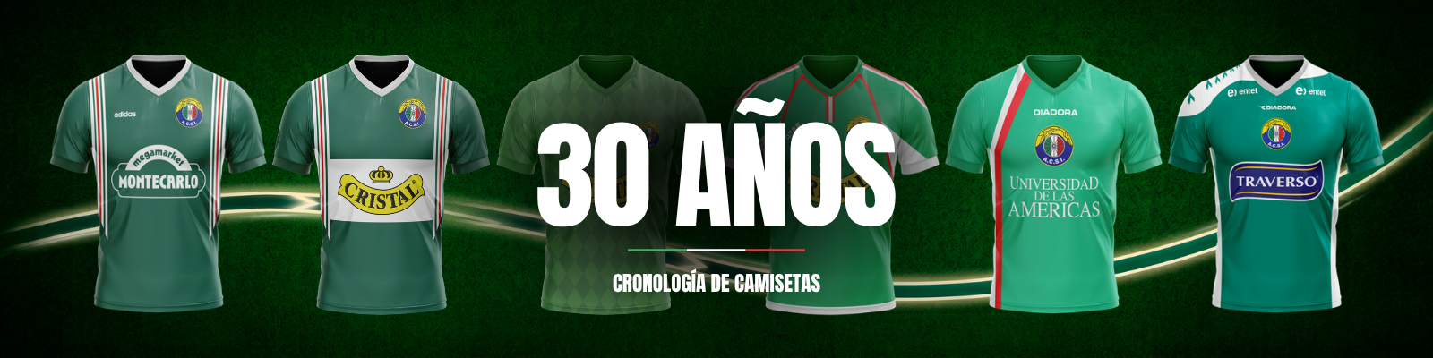 30 años camisetas cronologia